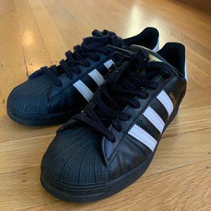Adidas black superstars